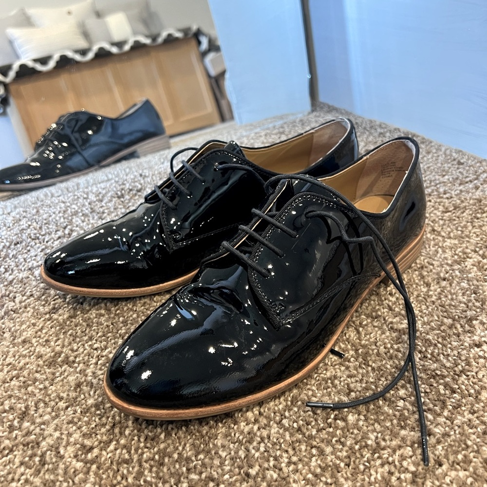 Bass Patent Leather Oxford Shoes